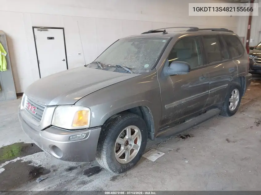 2008 GMC Envoy Sle VIN: 1GKDT13S482155666 Lot: 45573195