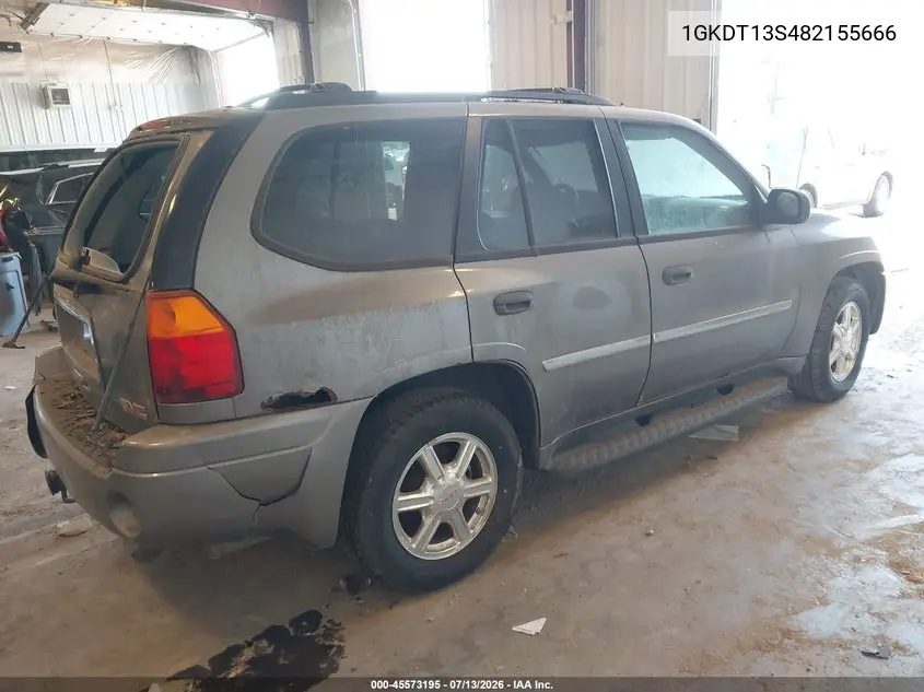 2008 GMC Envoy Sle VIN: 1GKDT13S482155666 Lot: 45573195