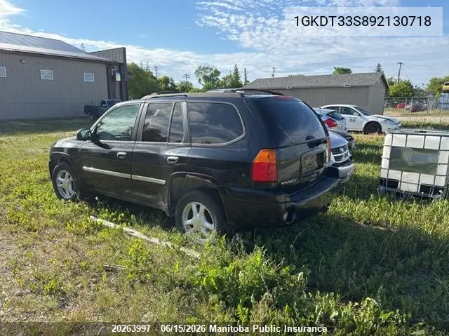2009 GMC Envoy Sle VIN: 1GKDT33S892130718 Lot: 20263997