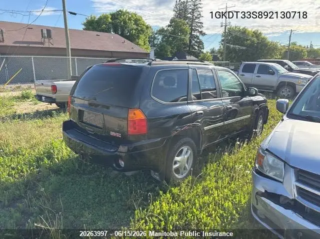 2009 GMC Envoy Sle VIN: 1GKDT33S892130718 Lot: 20263997