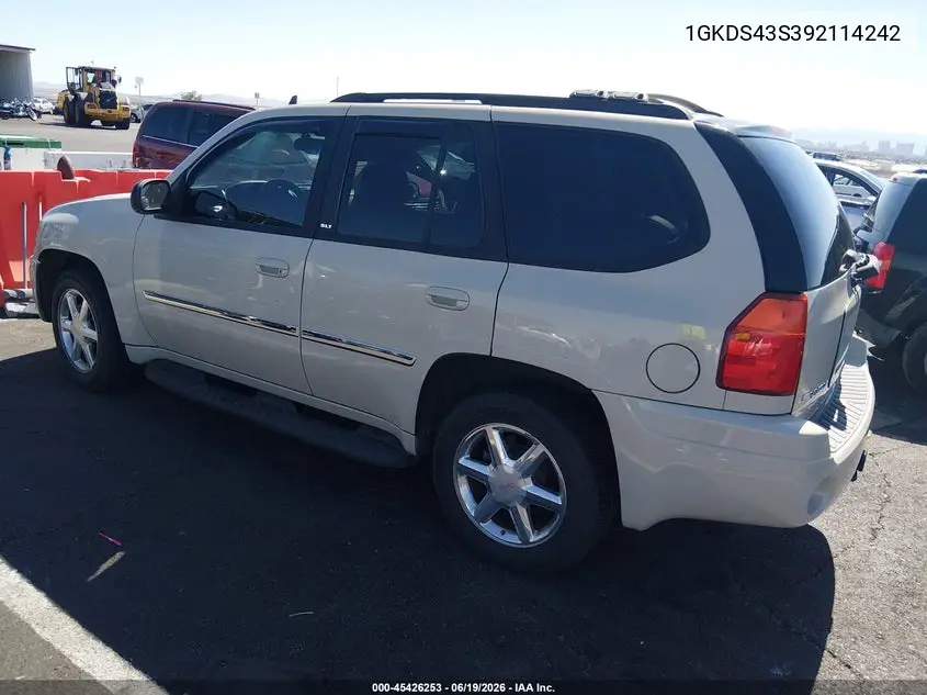 2009 GMC Envoy Slt VIN: 1GKDS43S392114242 Lot: 45426253