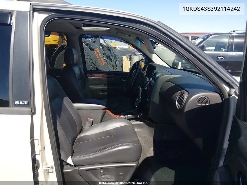 2009 GMC Envoy Slt VIN: 1GKDS43S392114242 Lot: 45426253