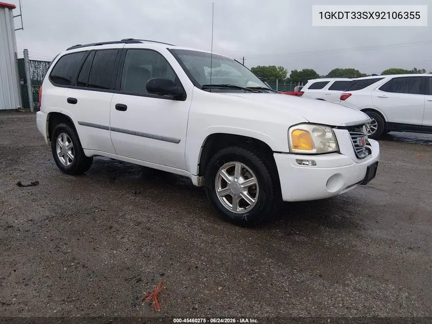 2009 GMC Envoy Sle VIN: 1GKDT33SX92106355 Lot: 45460275