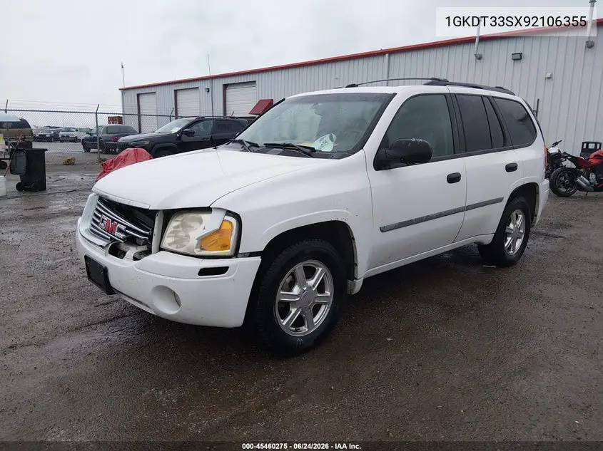 2009 GMC Envoy Sle VIN: 1GKDT33SX92106355 Lot: 45460275