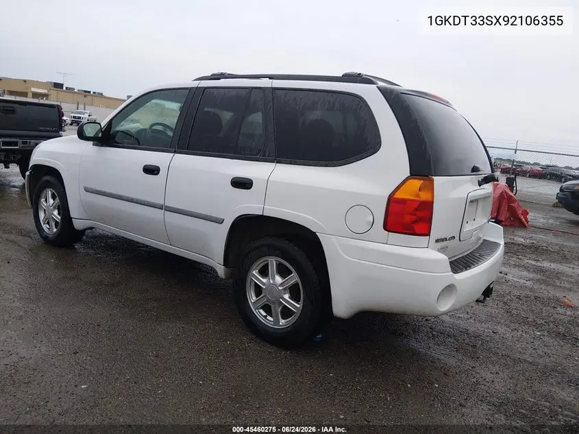 2009 GMC Envoy Sle VIN: 1GKDT33SX92106355 Lot: 45460275