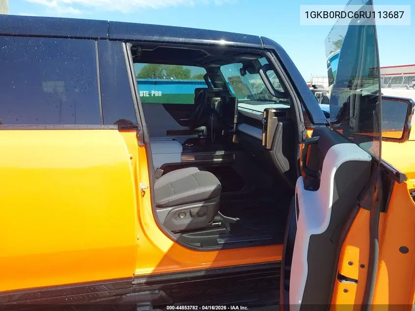 2024 GMC Hummer Ev Suv 3X VIN: 1GKB0RDC6RU113687 Lot: 44853782