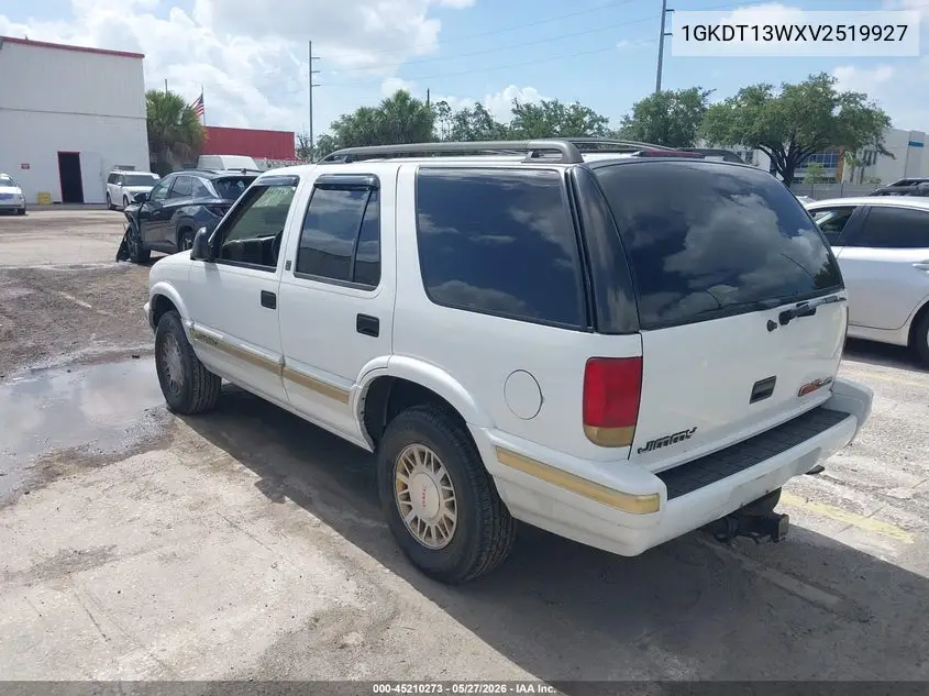 1997 GMC Jimmy VIN: 1GKDT13WXV2519927 Lot: 45210273