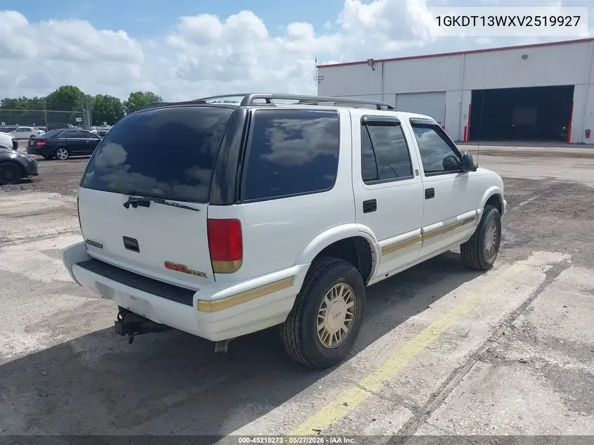 1997 GMC Jimmy VIN: 1GKDT13WXV2519927 Lot: 45210273