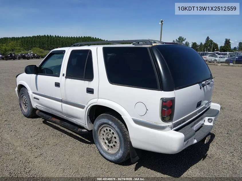 1999 GMC Jimmy Sle VIN: 1GKDT13W1X2512559 Lot: 45148579
