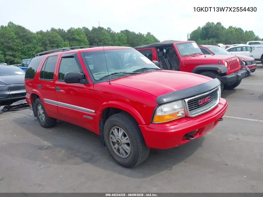 1999 GMC Jimmy Slt VIN: 1GKDT13W7X2554430 Lot: 45334328