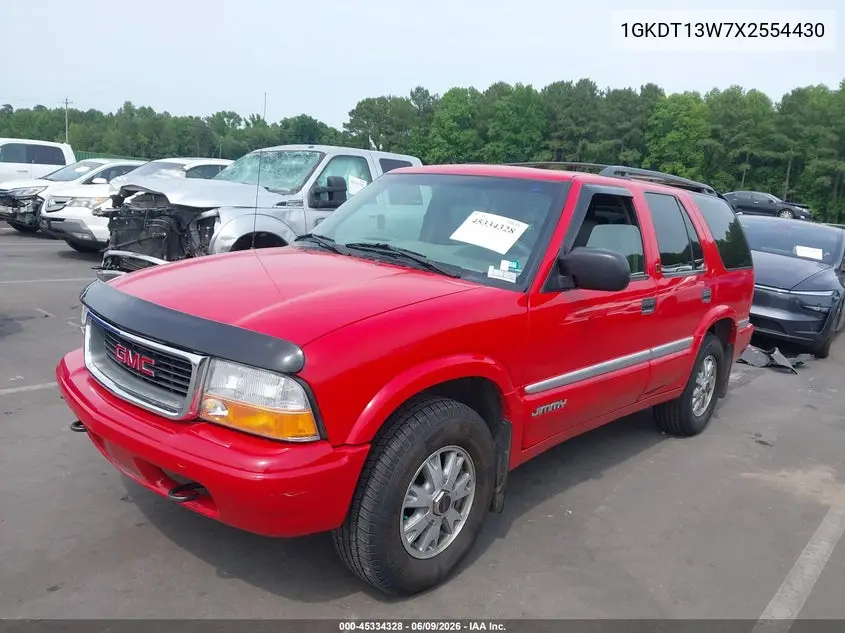 1999 GMC Jimmy Slt VIN: 1GKDT13W7X2554430 Lot: 45334328