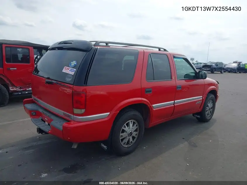 1999 GMC Jimmy Slt VIN: 1GKDT13W7X2554430 Lot: 45334328