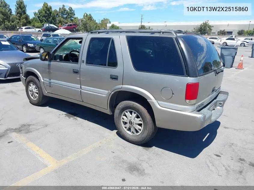 1999 GMC Jimmy Slt VIN: 1GKDT13W2X2515860 Lot: 45682047