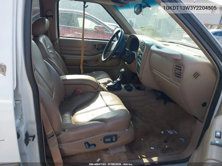 2000 GMC Jimmy Slt VIN: 1GKDT13W3Y2204505 Lot: 45541743