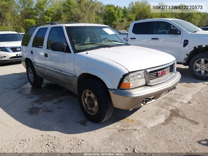 2001 GMC Jimmy Sle VIN: 1GKDT13W412220573 Lot: 44733749