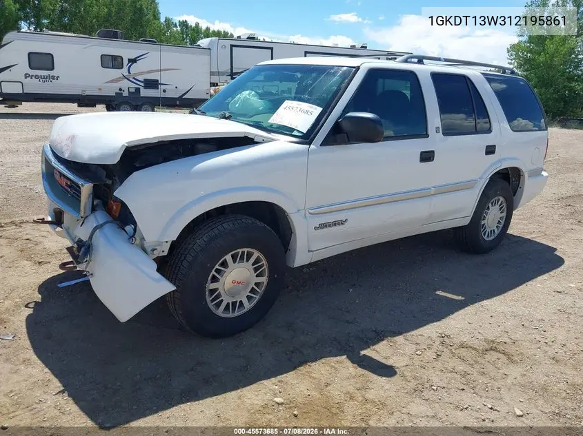 2001 GMC Jimmy Sle VIN: 1GKDT13W312195861 Lot: 45573685