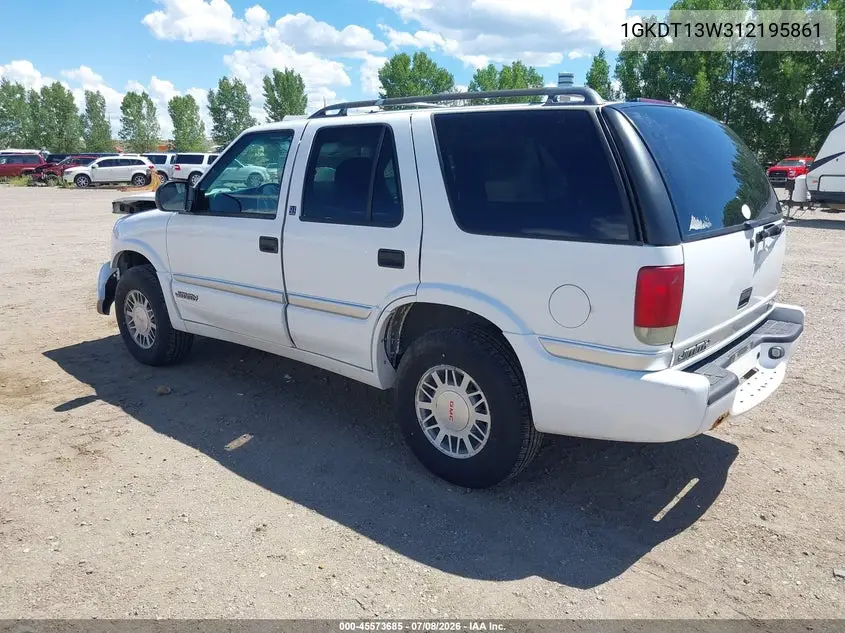 2001 GMC Jimmy Sle VIN: 1GKDT13W312195861 Lot: 45573685