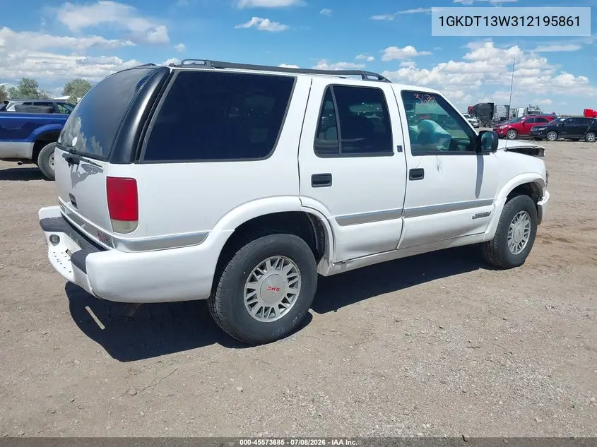 2001 GMC Jimmy Sle VIN: 1GKDT13W312195861 Lot: 45573685