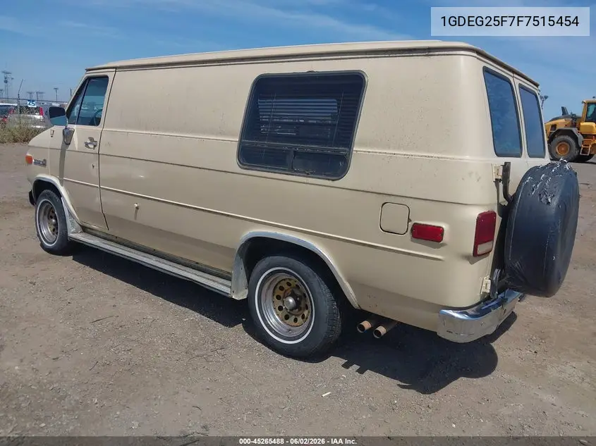 1985 GMC Rally Wagon / Van G2500 VIN: 1GDEG25F7F7515454 Lot: 45265488