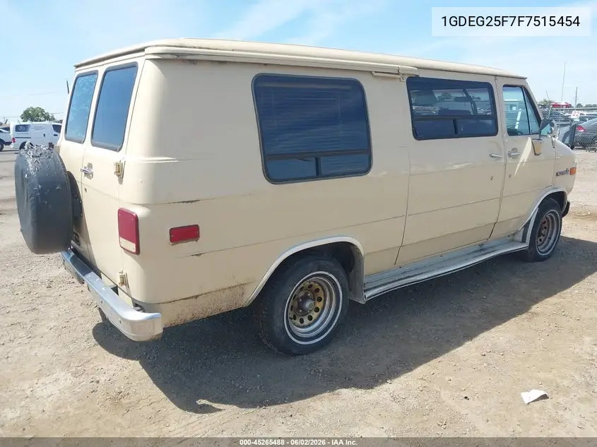1985 GMC Rally Wagon / Van G2500 VIN: 1GDEG25F7F7515454 Lot: 45265488