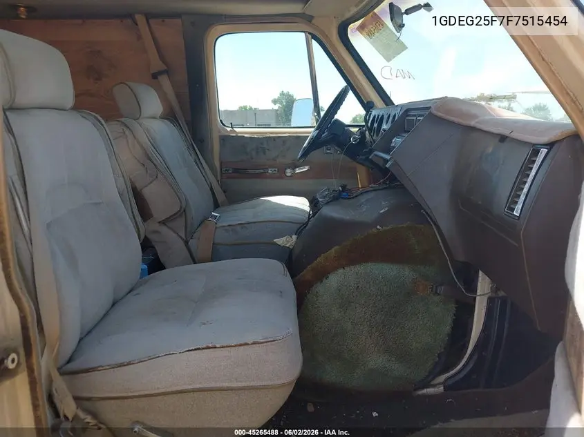 1985 GMC Rally Wagon / Van G2500 VIN: 1GDEG25F7F7515454 Lot: 45265488