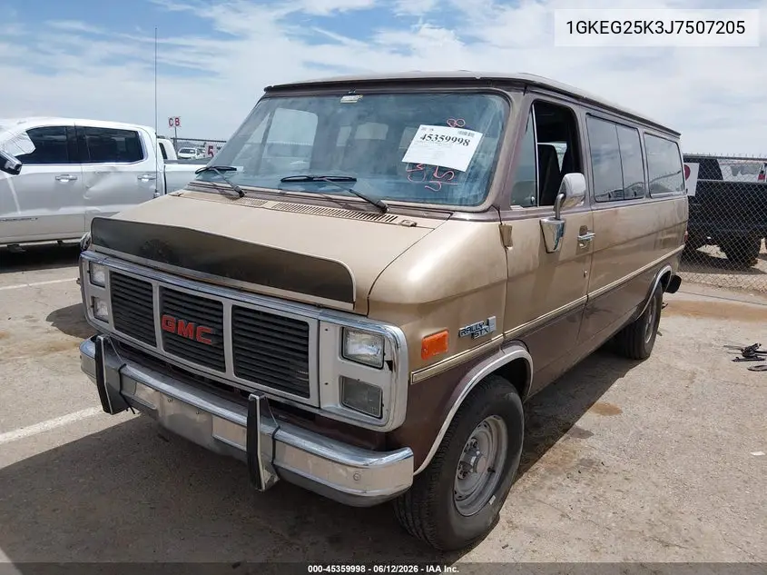 1988 GMC Rally Wagon G2500 VIN: 1GKEG25K3J7507205 Lot: 45359998