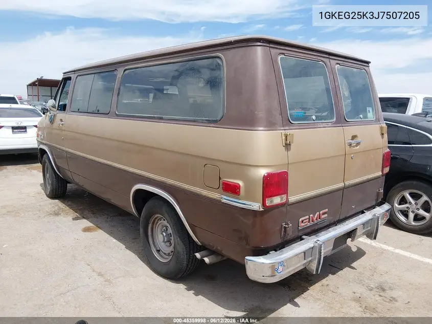 1988 GMC Rally Wagon G2500 VIN: 1GKEG25K3J7507205 Lot: 45359998
