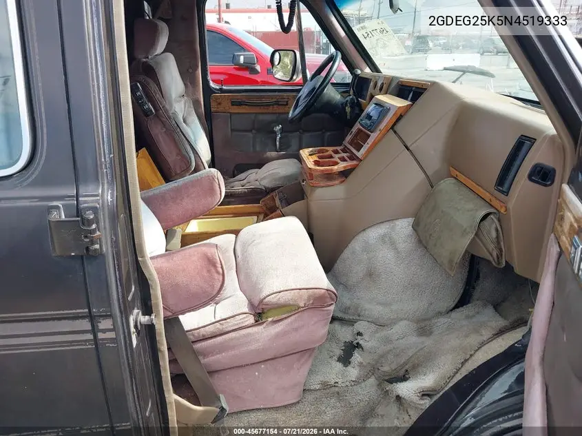 1992 GMC Rally Wagon / Van G2500 VIN: 2GDEG25K5N4519333 Lot: 45677154