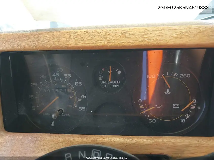 1992 GMC Rally Wagon / Van G2500 VIN: 2GDEG25K5N4519333 Lot: 45677154