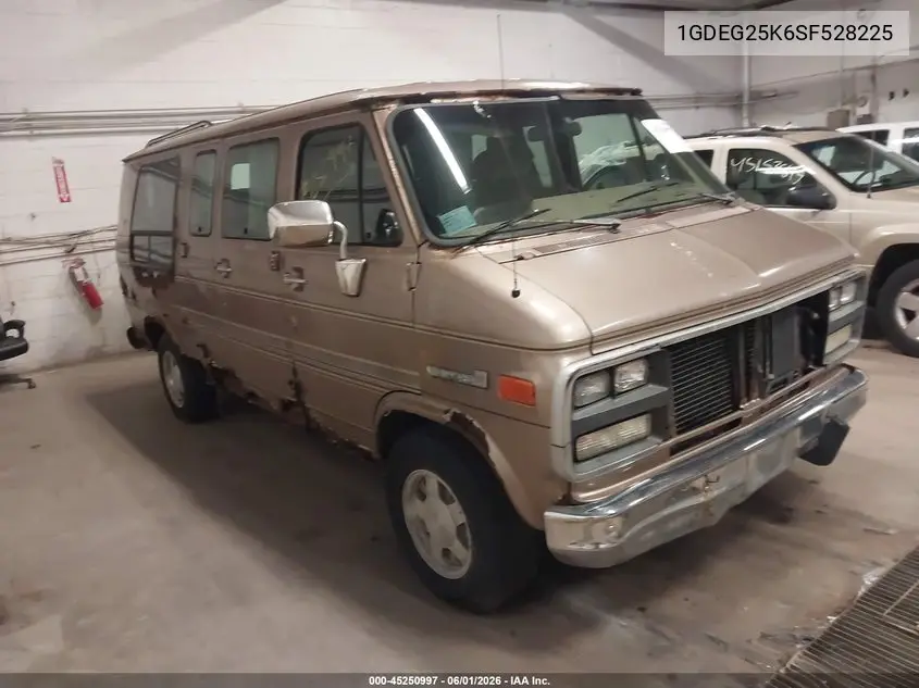 1995 GMC Rally Wagon / Van G2500 VIN: 1GDEG25K6SF528225 Lot: 45250997