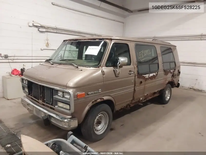 1995 GMC Rally Wagon / Van G2500 VIN: 1GDEG25K6SF528225 Lot: 45250997