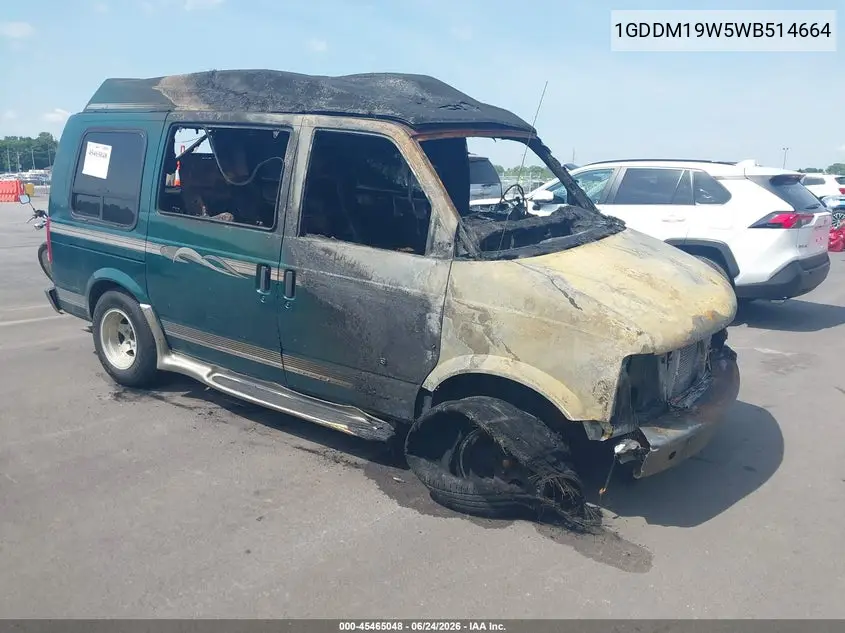 1998 GMC Safari Yf7 VIN: 1GDDM19W5WB514664 Lot: 45465048