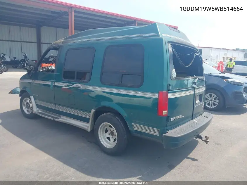 1998 GMC Safari Yf7 VIN: 1GDDM19W5WB514664 Lot: 45465048