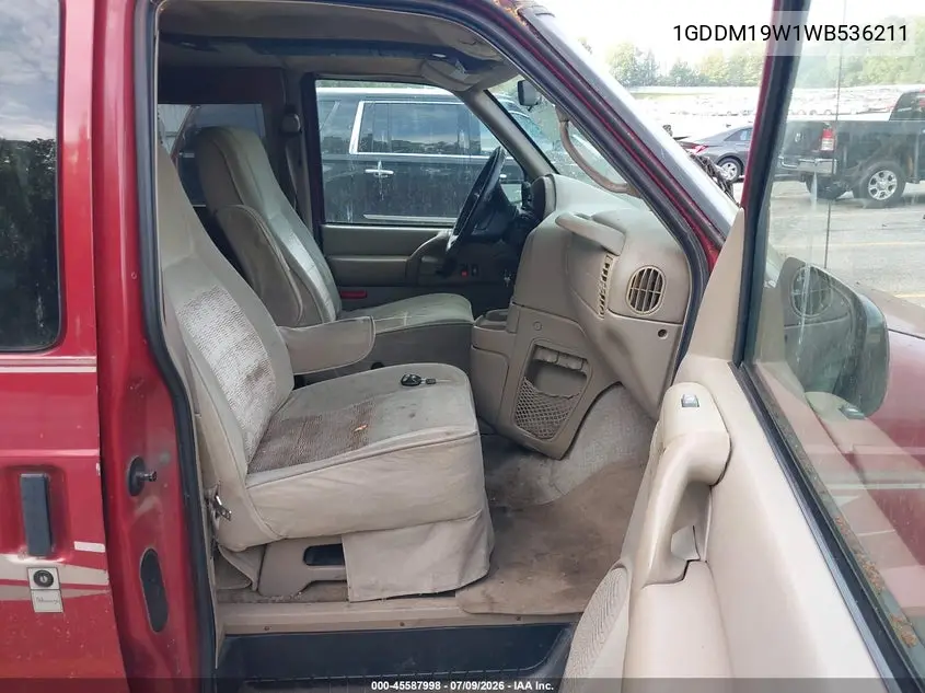 1998 GMC Safari Yf7 VIN: 1GDDM19W1WB536211 Lot: 45587998