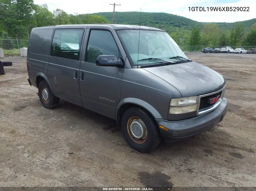 1999 GMC Safari Standard VIN: 1GTDL19W6XB529022 Lot: 45169750