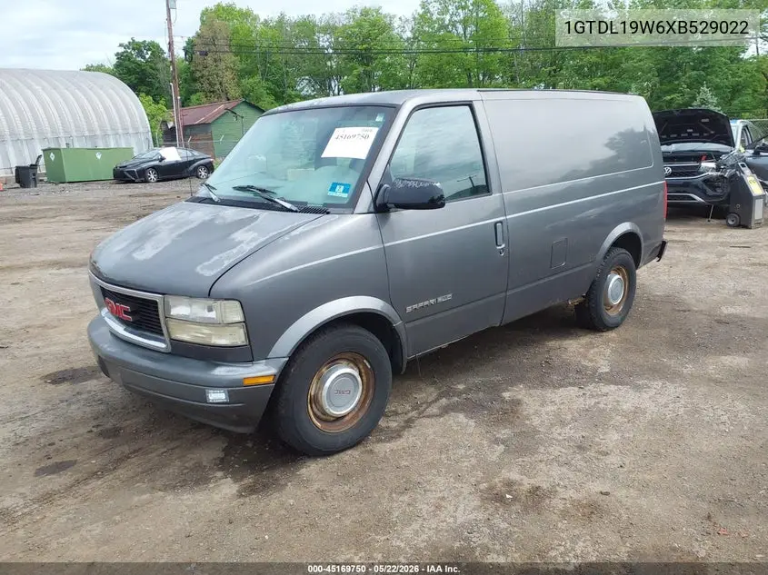 1999 GMC Safari Standard VIN: 1GTDL19W6XB529022 Lot: 45169750