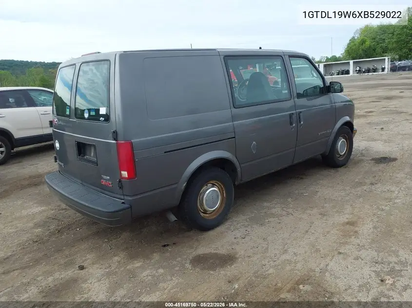 1999 GMC Safari Standard VIN: 1GTDL19W6XB529022 Lot: 45169750