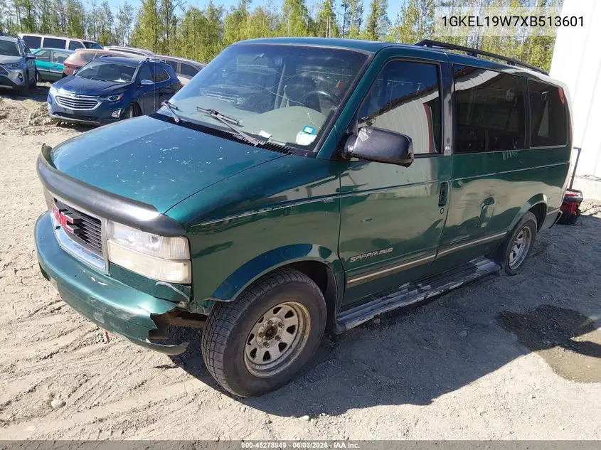 1999 GMC Safari Sl VIN: 1GKEL19W7XB513601 Lot: 45278849