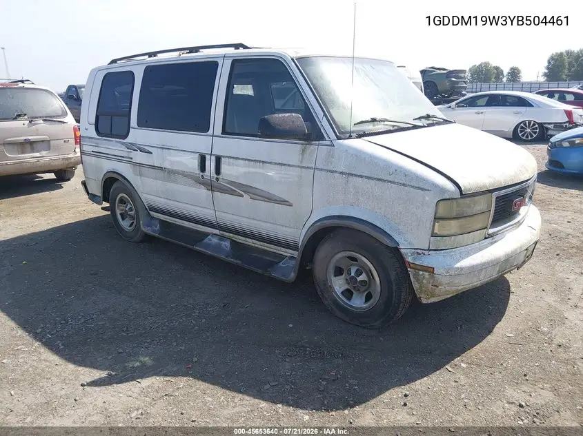 2000 GMC Safari Upfitter Pkg. VIN: 1GDDM19W3YB504461 Lot: 45653640