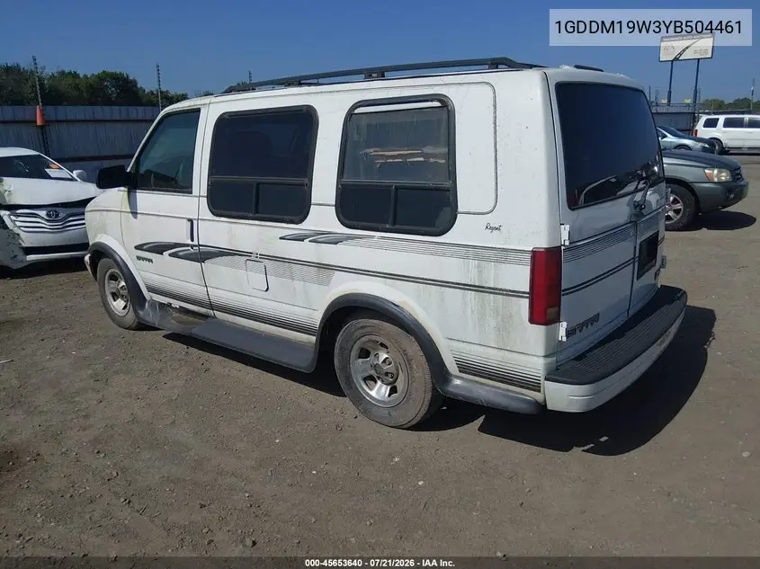 2000 GMC Safari Upfitter Pkg. VIN: 1GDDM19W3YB504461 Lot: 45653640