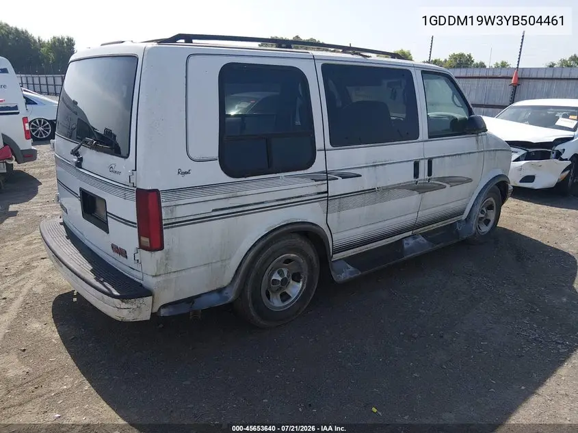 2000 GMC Safari Upfitter Pkg. VIN: 1GDDM19W3YB504461 Lot: 45653640
