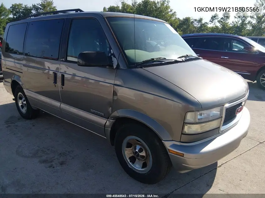 2001 GMC Safari Sle VIN: 1GKDM19W21B505566 Lot: 45548543