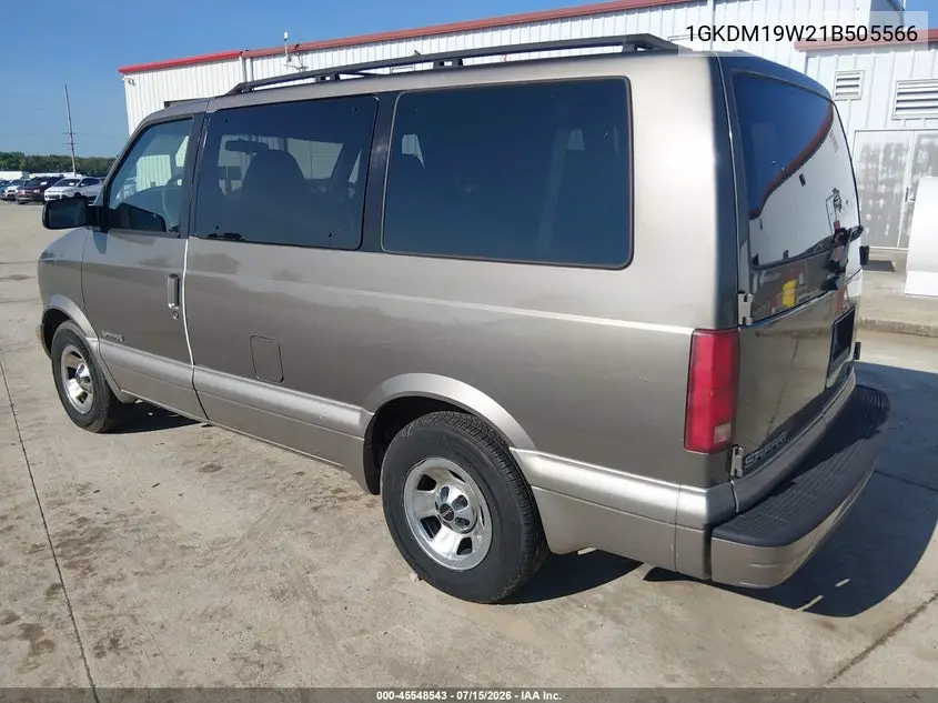 2001 GMC Safari Sle VIN: 1GKDM19W21B505566 Lot: 45548543