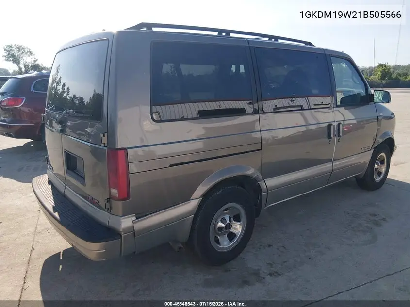 2001 GMC Safari Sle VIN: 1GKDM19W21B505566 Lot: 45548543