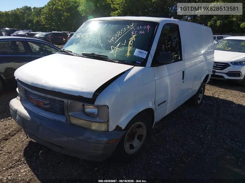 2002 GMC Safari Sl VIN: 1GTDM19X82B513581 Lot: 45385067
