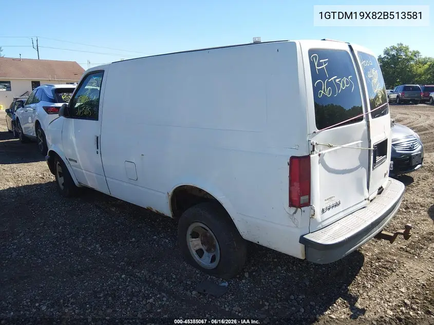 2002 GMC Safari Sl VIN: 1GTDM19X82B513581 Lot: 45385067