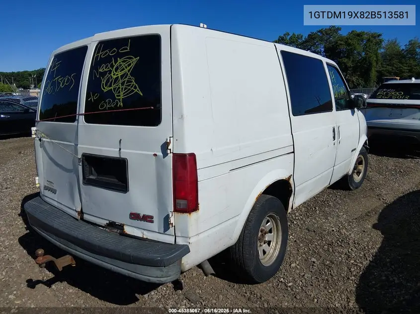 2002 GMC Safari Sl VIN: 1GTDM19X82B513581 Lot: 45385067