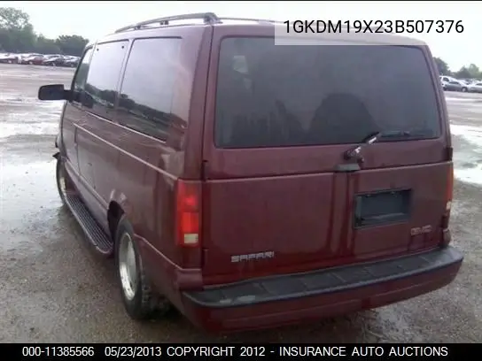 2003 GMC Safari VIN: 1GKDM19X23B507376 Lot: 11385566