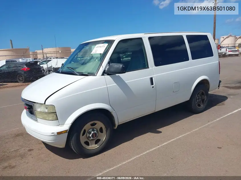 2003 GMC Safari VIN: 1GKDM19X63B501080 Lot: 45336371