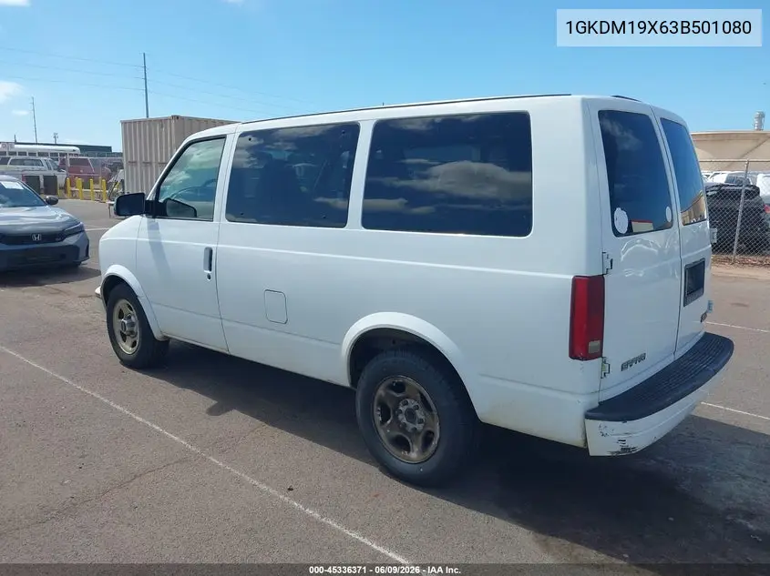 2003 GMC Safari VIN: 1GKDM19X63B501080 Lot: 45336371